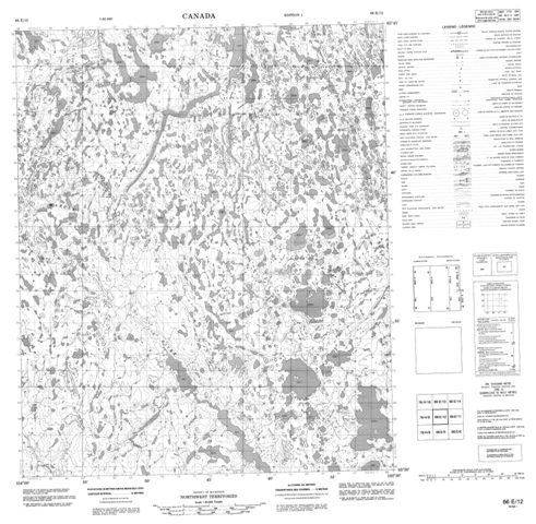 No Title Topographic Paper Map 066E12 at 1:50,000 scale