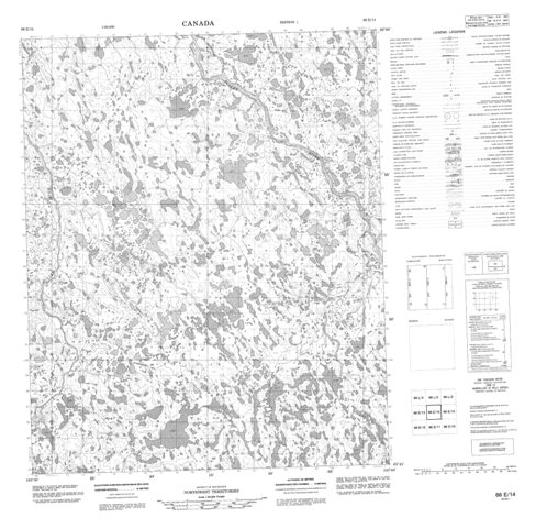 No Title Topographic Paper Map 066E14 at 1:50,000 scale