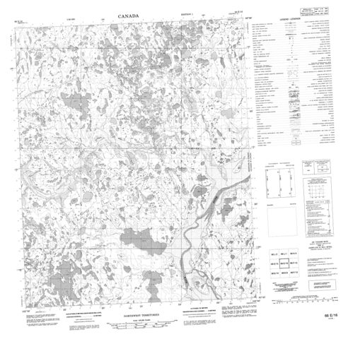 No Title Topographic Paper Map 066E16 at 1:50,000 scale