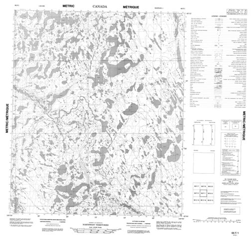 No Title Topographic Paper Map 066F01 at 1:50,000 scale