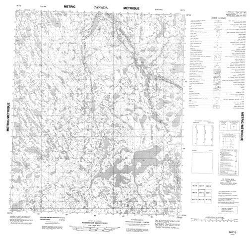 No Title Topographic Paper Map 066F02 at 1:50,000 scale