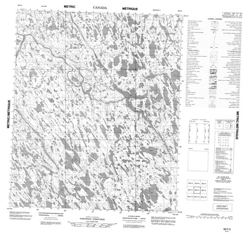 No Title Topographic Paper Map 066F03 at 1:50,000 scale