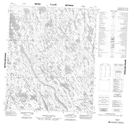 No Title Topographic Paper Map 066F04 at 1:50,000 scale