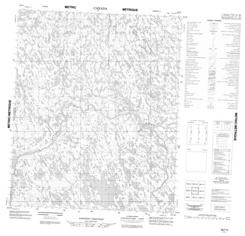 No Title Topographic Paper Map 066F05 at 1:50,000 scale