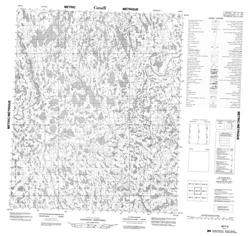 No Title Topographic Paper Map 066F06 at 1:50,000 scale