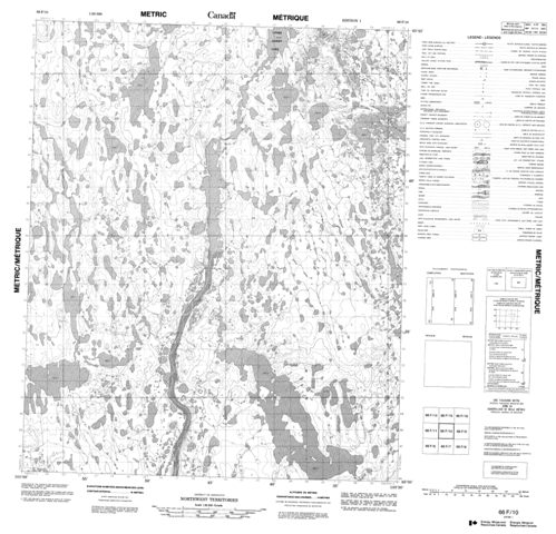 No Title Topographic Paper Map 066F10 at 1:50,000 scale