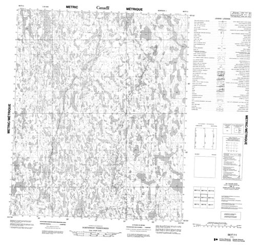 No Title Topographic Paper Map 066F11 at 1:50,000 scale