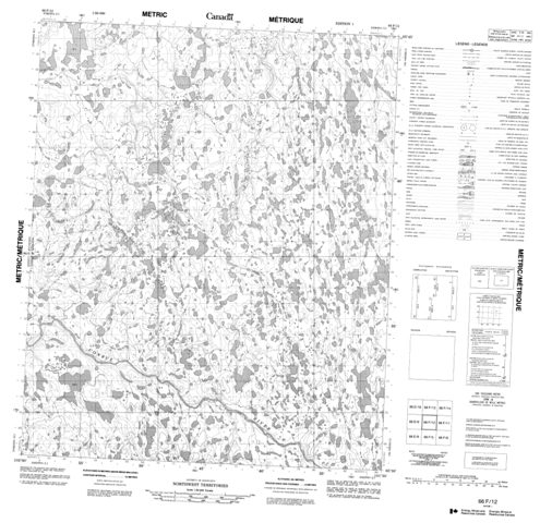 No Title Topographic Paper Map 066F12 at 1:50,000 scale