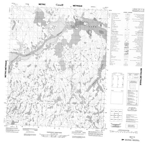 No Title Topographic Paper Map 066F13 at 1:50,000 scale