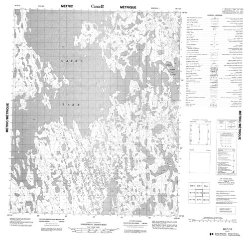 No Title Topographic Paper Map 066F16 at 1:50,000 scale