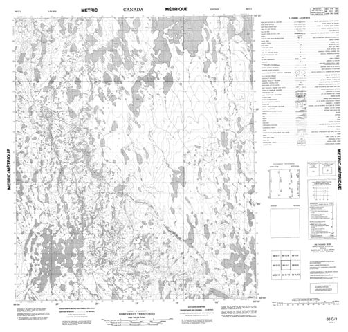 No Title Topographic Paper Map 066G01 at 1:50,000 scale
