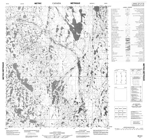 No Title Topographic Paper Map 066G02 at 1:50,000 scale