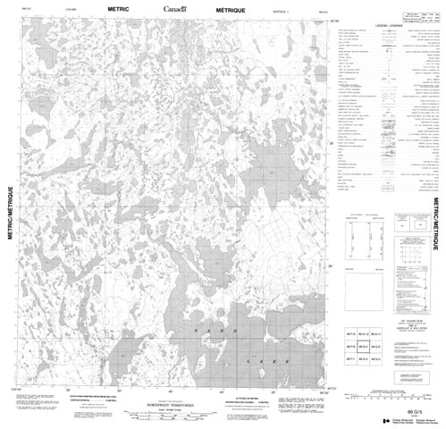No Title Topographic Paper Map 066G05 at 1:50,000 scale