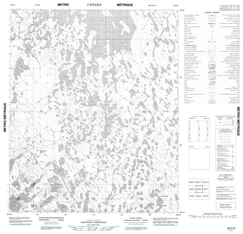 No Title Topographic Paper Map 066G06 at 1:50,000 scale