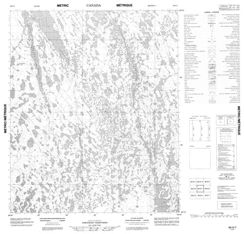 No Title Topographic Paper Map 066G07 at 1:50,000 scale