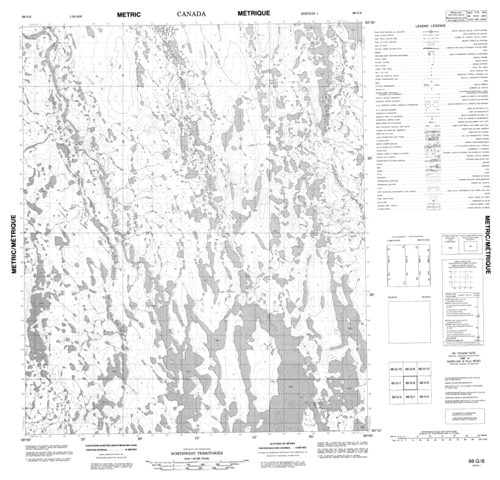 No Title Topographic Paper Map 066G08 at 1:50,000 scale
