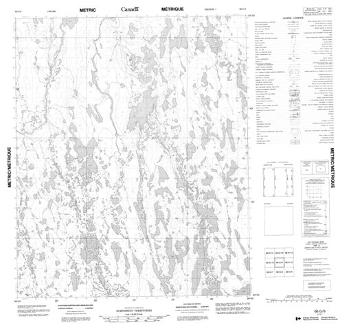 No Title Topographic Paper Map 066G09 at 1:50,000 scale
