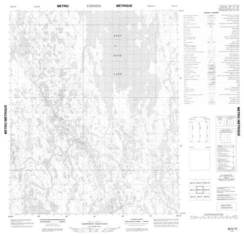 No Title Topographic Paper Map 066G10 at 1:50,000 scale