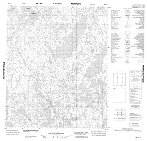 No Title Topographic Paper Map 066G12 at 1:50,000 scale
