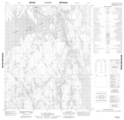 No Title Topographic Paper Map 066G14 at 1:50,000 scale