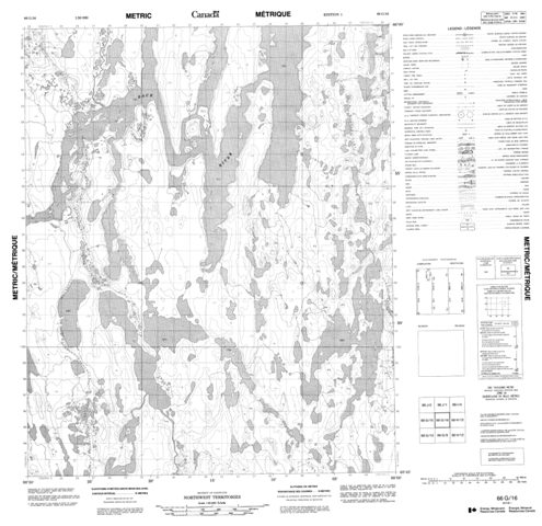 No Title Topographic Paper Map 066G16 at 1:50,000 scale