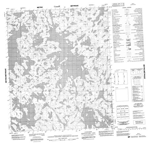 No Title Topographic Paper Map 066H01 at 1:50,000 scale