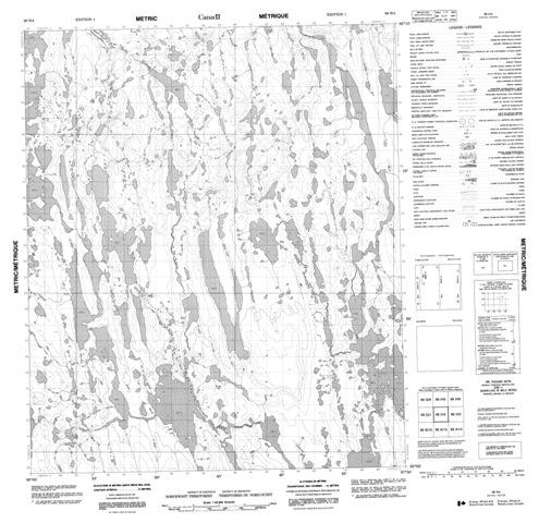 No Title Topographic Paper Map 066H04 at 1:50,000 scale