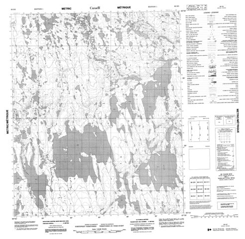 No Title Topographic Paper Map 066H05 at 1:50,000 scale
