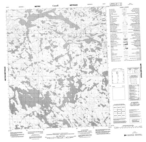 No Title Topographic Paper Map 066H07 at 1:50,000 scale