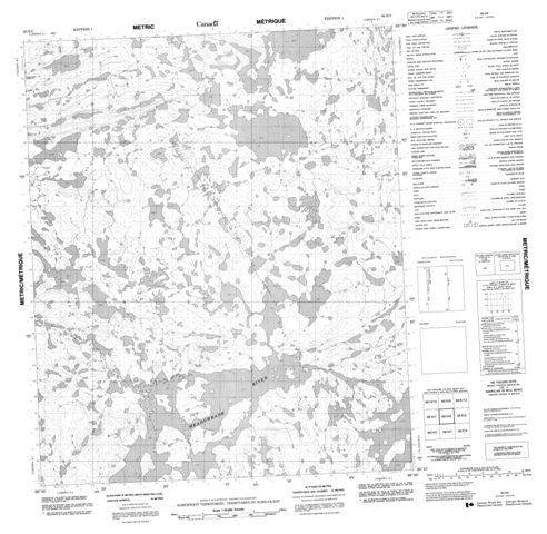 No Title Topographic Paper Map 066H08 at 1:50,000 scale