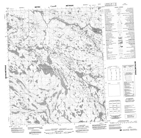 No Title Topographic Paper Map 066H09 at 1:50,000 scale