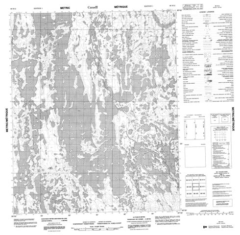 No Title Topographic Paper Map 066H12 at 1:50,000 scale