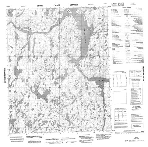 No Title Topographic Paper Map 066H14 at 1:50,000 scale