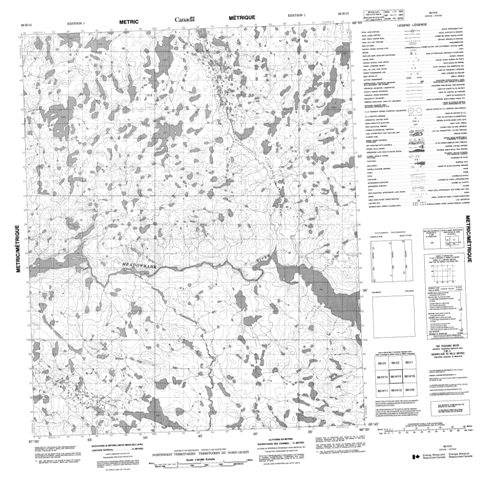 No Title Topographic Paper Map 066H15 at 1:50,000 scale