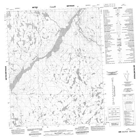 No Title Topographic Paper Map 066I01 at 1:50,000 scale