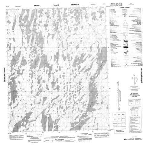No Title Topographic Paper Map 066I03 at 1:50,000 scale