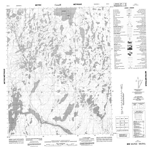 No Title Topographic Paper Map 066I04 at 1:50,000 scale