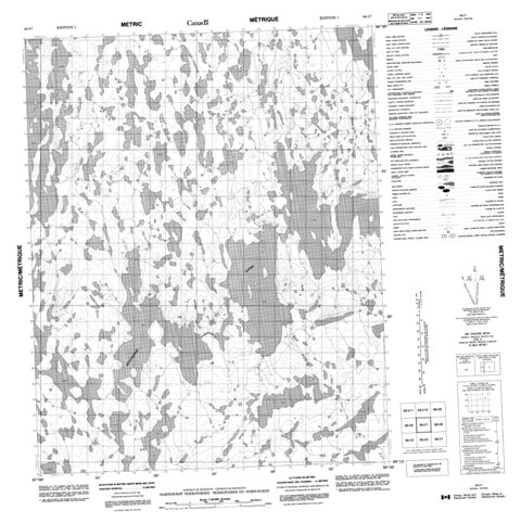 No Title Topographic Paper Map 066I07 at 1:50,000 scale
