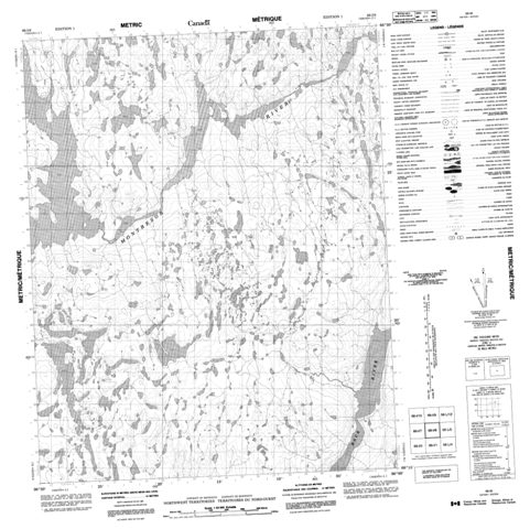 No Title Topographic Paper Map 066I08 at 1:50,000 scale