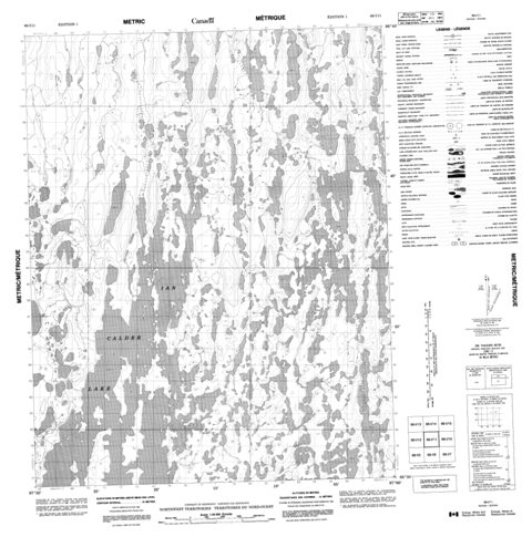No Title Topographic Paper Map 066I11 at 1:50,000 scale