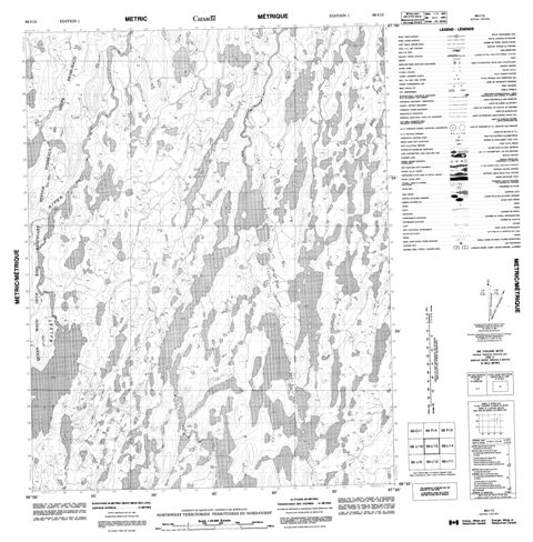 No Title Topographic Paper Map 066I13 at 1:50,000 scale