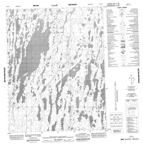 No Title Topographic Paper Map 066I14 at 1:50,000 scale