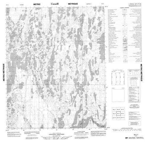 No Title Topographic Paper Map 066J01 at 1:50,000 scale