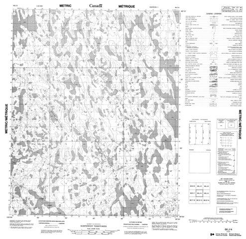 No Title Topographic Paper Map 066J04 at 1:50,000 scale