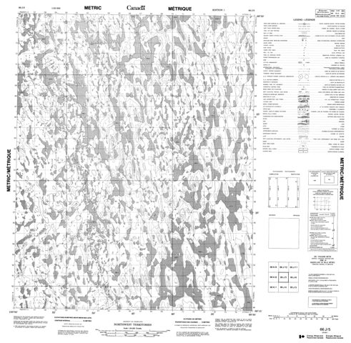 No Title Topographic Paper Map 066J05 at 1:50,000 scale