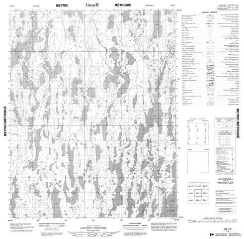 No Title Topographic Paper Map 066J07 at 1:50,000 scale