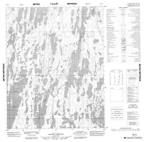 No Title Topographic Paper Map 066J08 at 1:50,000 scale