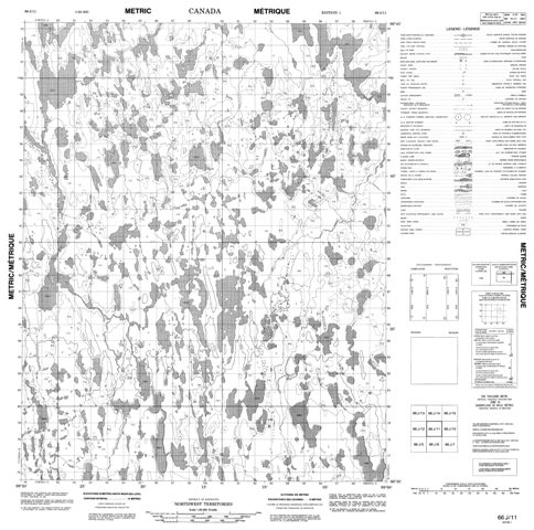 No Title Topographic Paper Map 066J11 at 1:50,000 scale