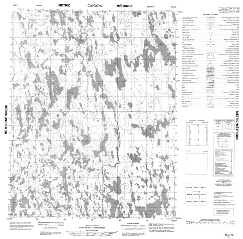 No Title Topographic Paper Map 066J12 at 1:50,000 scale