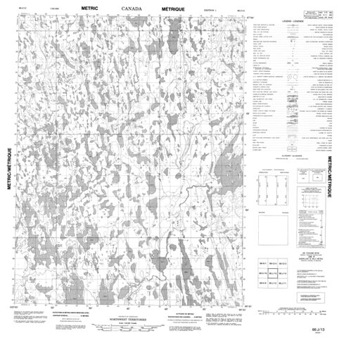 No Title Topographic Paper Map 066J13 at 1:50,000 scale